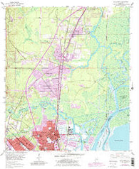 Chickasaw Alabama Historical topographic map, 1:24000 scale, 7.5 X 7.5 Minute, Year 1953