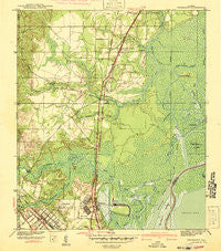 Chickasaw Alabama Historical topographic map, 1:31680 scale, 7.5 X 7.5 Minute, Year 1941