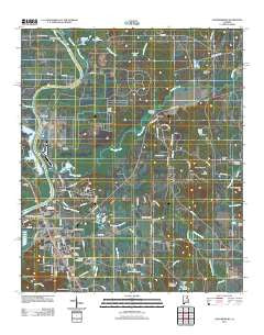 Childersburg Alabama Historical topographic map, 1:24000 scale, 7.5 X 7.5 Minute, Year 2011