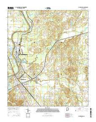 Childersburg Alabama Current topographic map, 1:24000 scale, 7.5 X 7.5 Minute, Year 2014