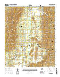 Choccolocco Alabama Current topographic map, 1:24000 scale, 7.5 X 7.5 Minute, Year 2014