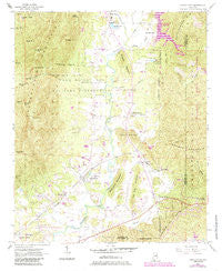 Choccolocco Alabama Historical topographic map, 1:24000 scale, 7.5 X 7.5 Minute, Year 1954
