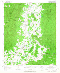 Choccolocco Alabama Historical topographic map, 1:24000 scale, 7.5 X 7.5 Minute, Year 1954
