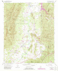 Choccolocco Alabama Historical topographic map, 1:24000 scale, 7.5 X 7.5 Minute, Year 1954