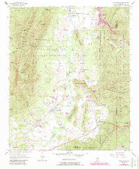 Choccolocco Alabama Historical topographic map, 1:24000 scale, 7.5 X 7.5 Minute, Year 1954