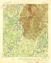 Choctaw Bluff Alabama Historical topographic map, 1:62500 scale, 15 X 15 Minute, Year 1946