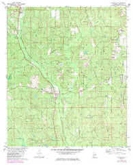 Chunchula Alabama Historical topographic map, 1:24000 scale, 7.5 X 7.5 Minute, Year 1982
