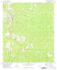Citronelle East Alabama Historical topographic map, 1:24000 scale, 7.5 X 7.5 Minute, Year 1982