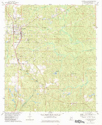 Citronelle East Alabama Historical topographic map, 1:24000 scale, 7.5 X 7.5 Minute, Year 1982