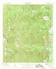 Citronelle Alabama Historical topographic map, 1:62500 scale, 15 X 15 Minute, Year 1943