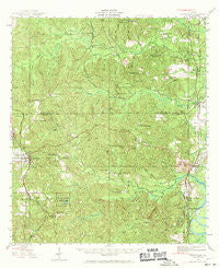 Citronelle Alabama Historical topographic map, 1:62500 scale, 15 X 15 Minute, Year 1943