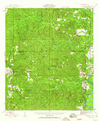 Citronelle Alabama Historical topographic map, 1:62500 scale, 15 X 15 Minute, Year 1943