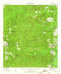 Citronelle Alabama Historical topographic map, 1:62500 scale, 15 X 15 Minute, Year 1943