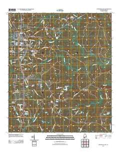 Citronelle East Alabama Historical topographic map, 1:24000 scale, 7.5 X 7.5 Minute, Year 2011