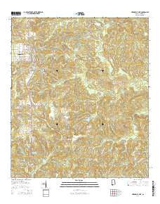 Citronelle East Alabama Current topographic map, 1:24000 scale, 7.5 X 7.5 Minute, Year 2014