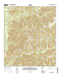 Citronelle West Alabama Current topographic map, 1:24000 scale, 7.5 X 7.5 Minute, Year 2014
