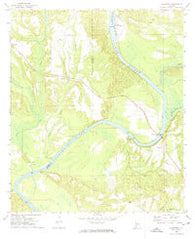 Claiborne Alabama Historical topographic map, 1:24000 scale, 7.5 X 7.5 Minute, Year 1972