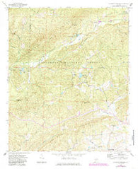 Clairmont Springs Alabama Historical topographic map, 1:24000 scale, 7.5 X 7.5 Minute, Year 1969