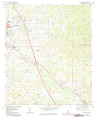 Clanton East Alabama Historical topographic map, 1:24000 scale, 7.5 X 7.5 Minute, Year 1972
