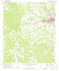 Clanton West Alabama Historical topographic map, 1:24000 scale, 7.5 X 7.5 Minute, Year 1972