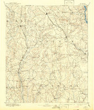 Clanton Alabama Historical topographic map, 1:125000 scale, 30 X 30 Minute, Year 1891