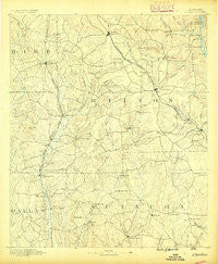 Clanton Alabama Historical topographic map, 1:125000 scale, 30 X 30 Minute, Year 1891