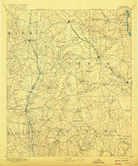 Clanton Alabama Historical topographic map, 1:125000 scale, 30 X 30 Minute, Year 1891