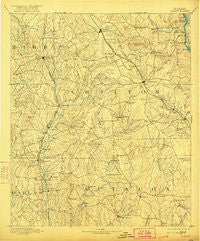 Clanton Alabama Historical topographic map, 1:125000 scale, 30 X 30 Minute, Year 1891