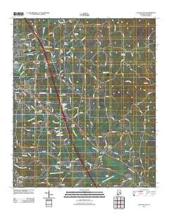 Clanton East Alabama Historical topographic map, 1:24000 scale, 7.5 X 7.5 Minute, Year 2011