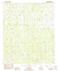 Claud Alabama Historical topographic map, 1:24000 scale, 7.5 X 7.5 Minute, Year 1987