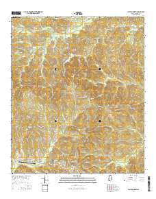 Clayton North Alabama Current topographic map, 1:24000 scale, 7.5 X 7.5 Minute, Year 2014