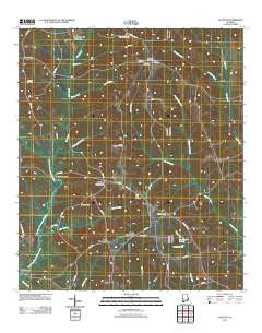 Clopton Alabama Historical topographic map, 1:24000 scale, 7.5 X 7.5 Minute, Year 2011