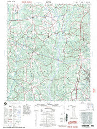 Clopton Alabama Historical topographic map, 1:50000 scale, 15 X 15 Minute, Year 1997
