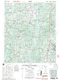 Clopton Alabama Historical topographic map, 1:50000 scale, 15 X 15 Minute, Year 1997