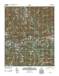 Coaling Alabama Historical topographic map, 1:24000 scale, 7.5 X 7.5 Minute, Year 2011