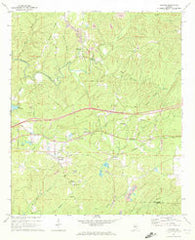 Coaling Alabama Historical topographic map, 1:24000 scale, 7.5 X 7.5 Minute, Year 1969