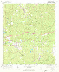 Coaling Alabama Historical topographic map, 1:24000 scale, 7.5 X 7.5 Minute, Year 1969