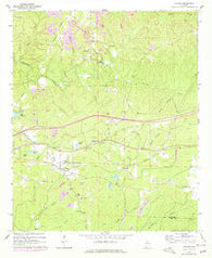 Coaling Alabama Historical topographic map, 1:24000 scale, 7.5 X 7.5 Minute, Year 1969