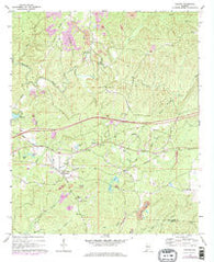 Coaling Alabama Historical topographic map, 1:24000 scale, 7.5 X 7.5 Minute, Year 1969