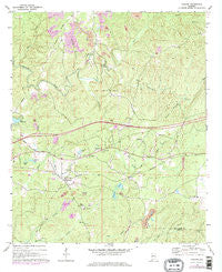 Coaling Alabama Historical topographic map, 1:24000 scale, 7.5 X 7.5 Minute, Year 1969