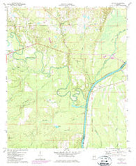 Coatopa Alabama Historical topographic map, 1:24000 scale, 7.5 X 7.5 Minute, Year 1971