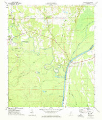 Coatopa Alabama Historical topographic map, 1:24000 scale, 7.5 X 7.5 Minute, Year 1971