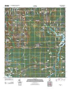 Coden Alabama Historical topographic map, 1:24000 scale, 7.5 X 7.5 Minute, Year 2011
