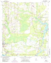 Coden Alabama Historical topographic map, 1:24000 scale, 7.5 X 7.5 Minute, Year 1956