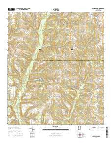 Coffee Springs Alabama Current topographic map, 1:24000 scale, 7.5 X 7.5 Minute, Year 2014