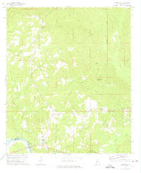Coffeeville Alabama Historical topographic map, 1:24000 scale, 7.5 X 7.5 Minute, Year 1971