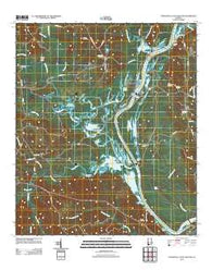 Coffeeville Lock And Dam Alabama Historical topographic map, 1:24000 scale, 7.5 X 7.5 Minute, Year 2011