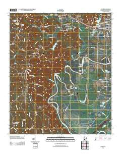 Coker Alabama Historical topographic map, 1:24000 scale, 7.5 X 7.5 Minute, Year 2011