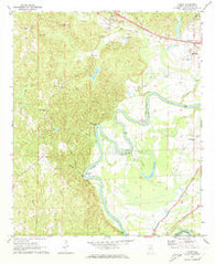 Coker Alabama Historical topographic map, 1:24000 scale, 7.5 X 7.5 Minute, Year 1969
