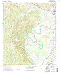 Coker Alabama Historical topographic map, 1:24000 scale, 7.5 X 7.5 Minute, Year 1969